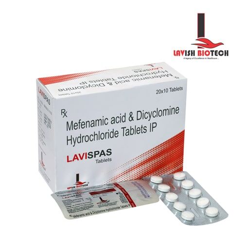 MEFENAMIC ACID + DICYCLOMINE HYDROCHLORIDE TABLETS