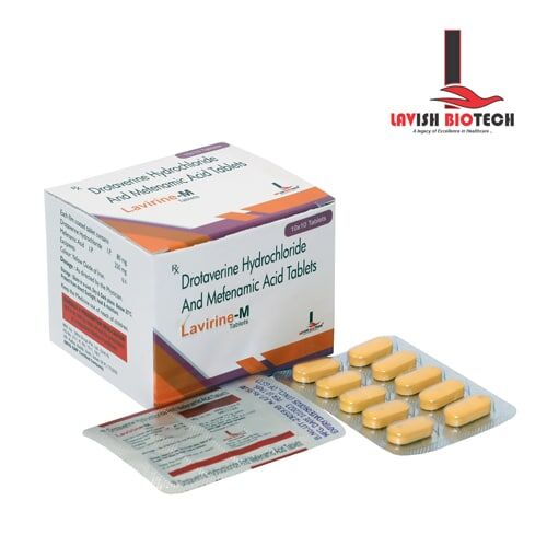DROTAVERINE 80MG + MEFENAMIC ACID 250MG TABLETS