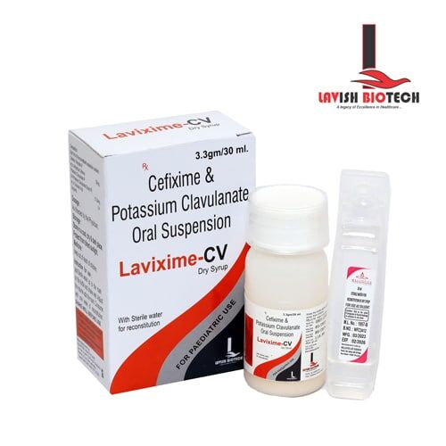 CEFIXIME TRIHYDRATE 50 MG + POTASSIUM CALVULANATE 31.5MG (DRY SYRUP) WITH WFI30 MLCTN